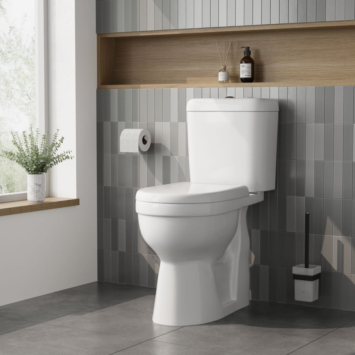 Modern Splash Accessible Comfort Height Close Coupled Toilet