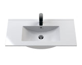 Modern Splash 800mm Soft Black 1 Drawer Wall Hung Vanity Unit With Minimalist Basin