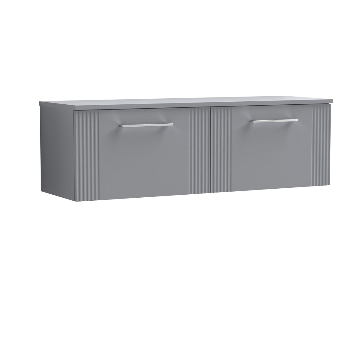 Modern Splash 1200mm Slate Grey 2 Drawer Wall Hung Vanity & Worktop