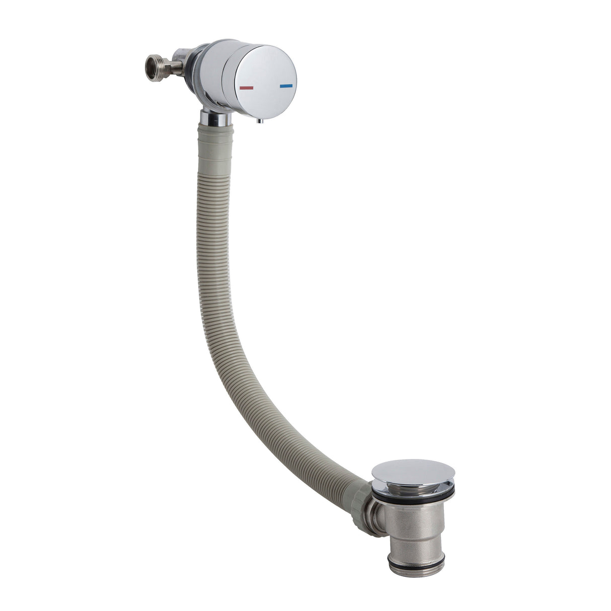 Modern Splash Chrome Freeflow Bath Filler