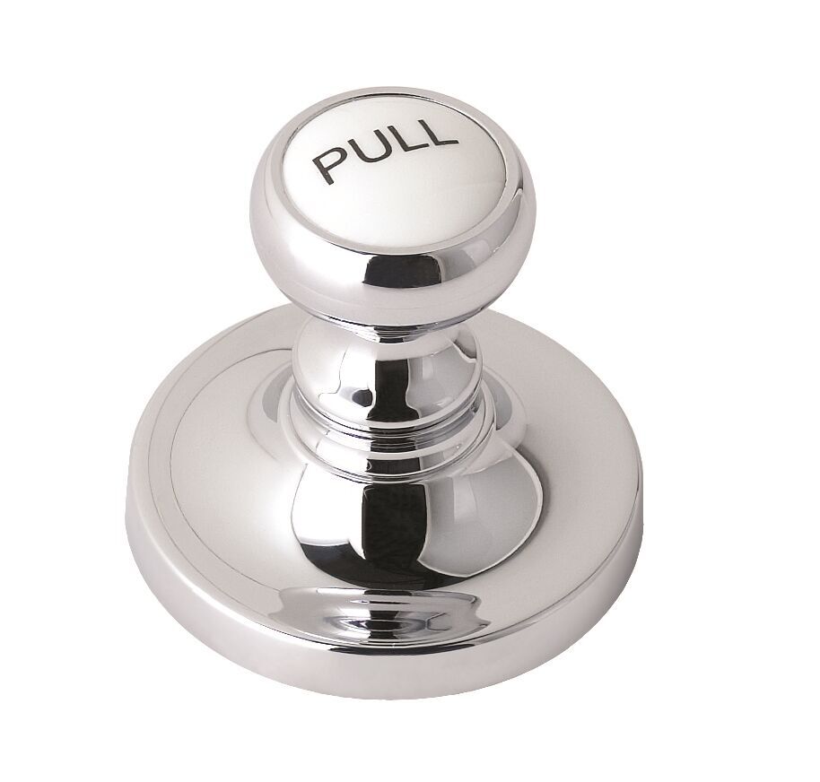 Chrome White Pop Up Basin Waste