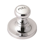 Chrome White Pop Up Basin Waste