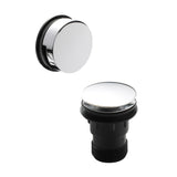 Modern Splash Chrome Push Button Bath Waste