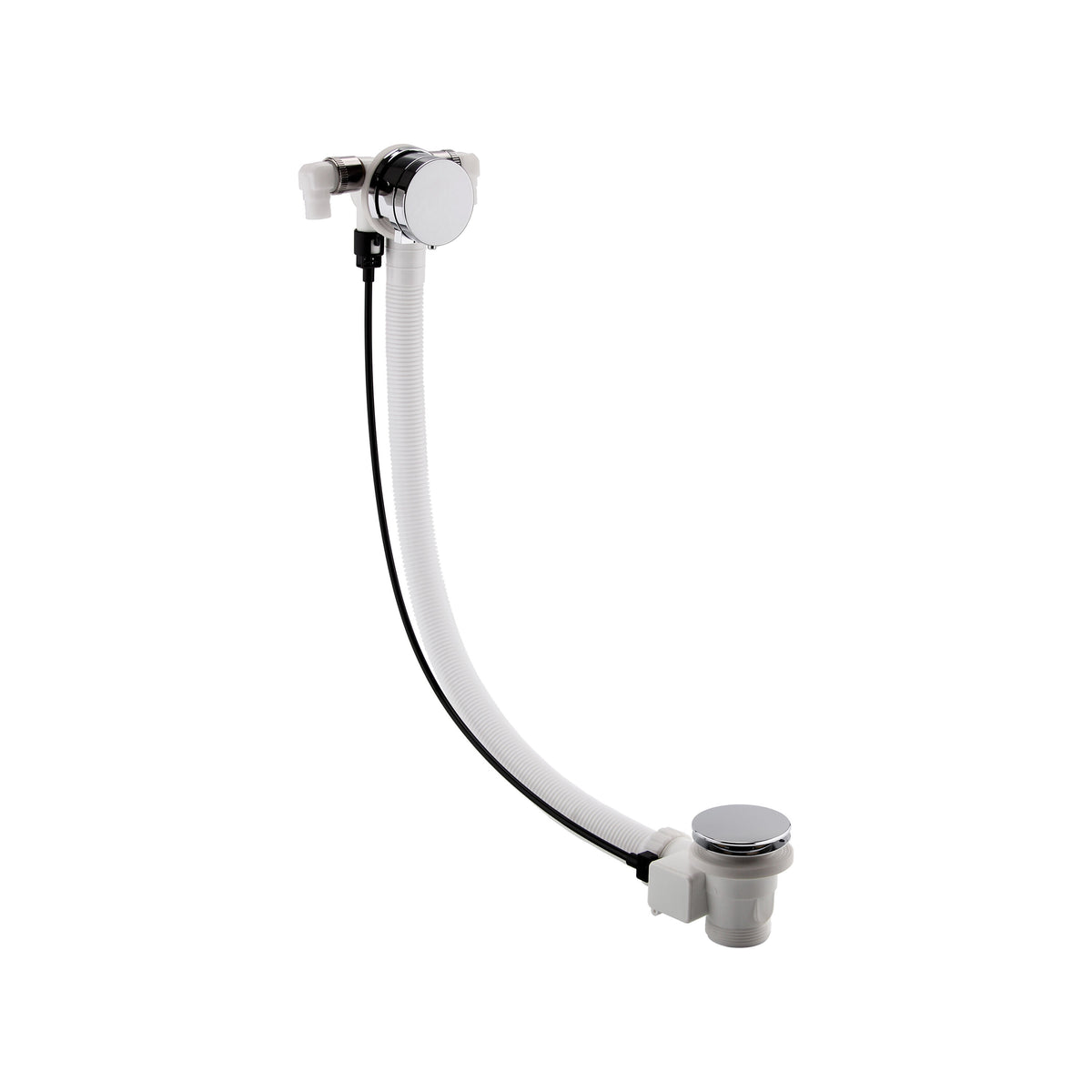 Modern Splash Chrome Freeflow Bath Filler