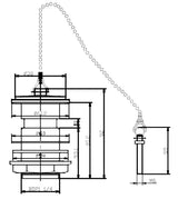 Chrome Plug With Chain Basin Waste