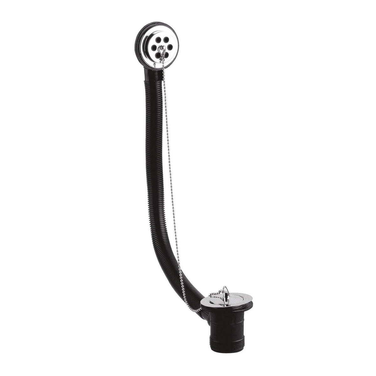 Chrome Bath Plug With Chain Bath Waste