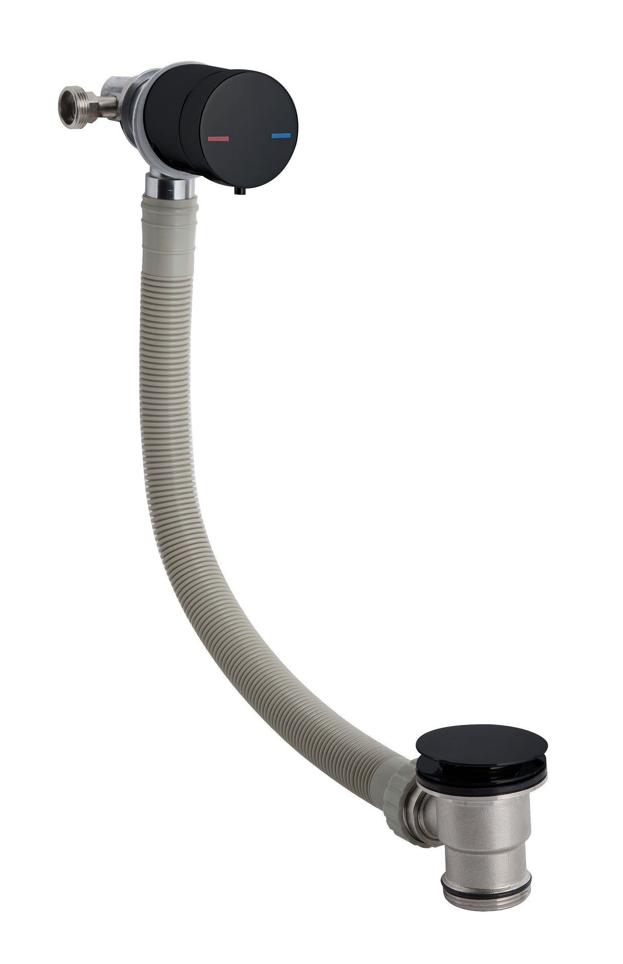 Modern Splash Matt Black Bath Filler