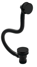 Modern Splash Matt Black Push Button Bath Waste