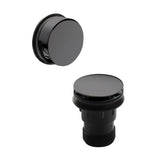 Modern Splash Brushed Pewter Push Button Bath Waste With Overflow