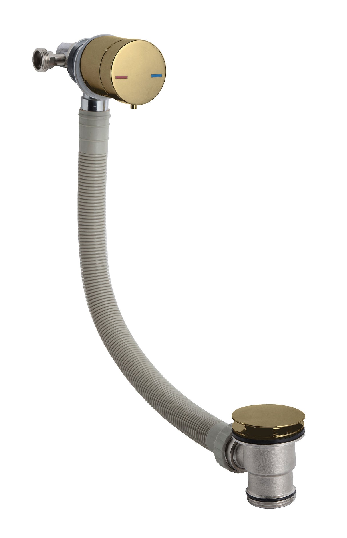 Modern Splash Brushed Brass Bath Filler