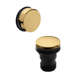 Modern Splash Brushed Brass Push Button Bath Waste