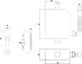 Chrome Deck Shower Kit