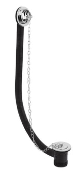 Modern Splash  Chrome Plug With Chain Concealed Bath Waste