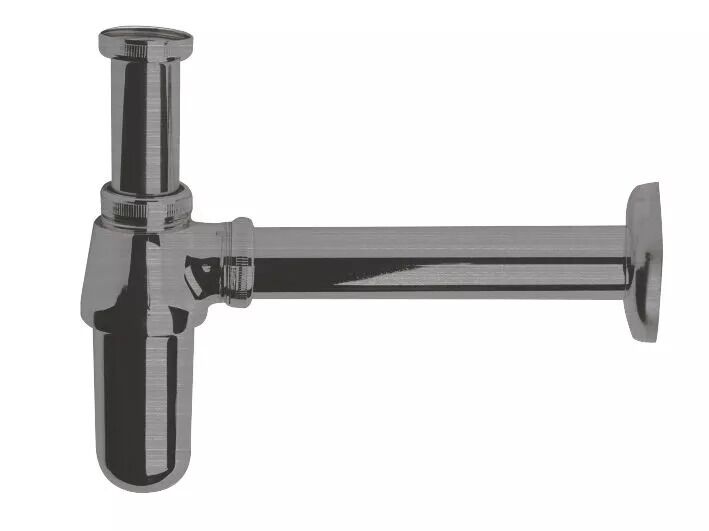 Modern Splash Brushed Pewter Basin Waste
