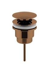 Modern Splash Brushed Bronze Universal Push Button Basin Waste