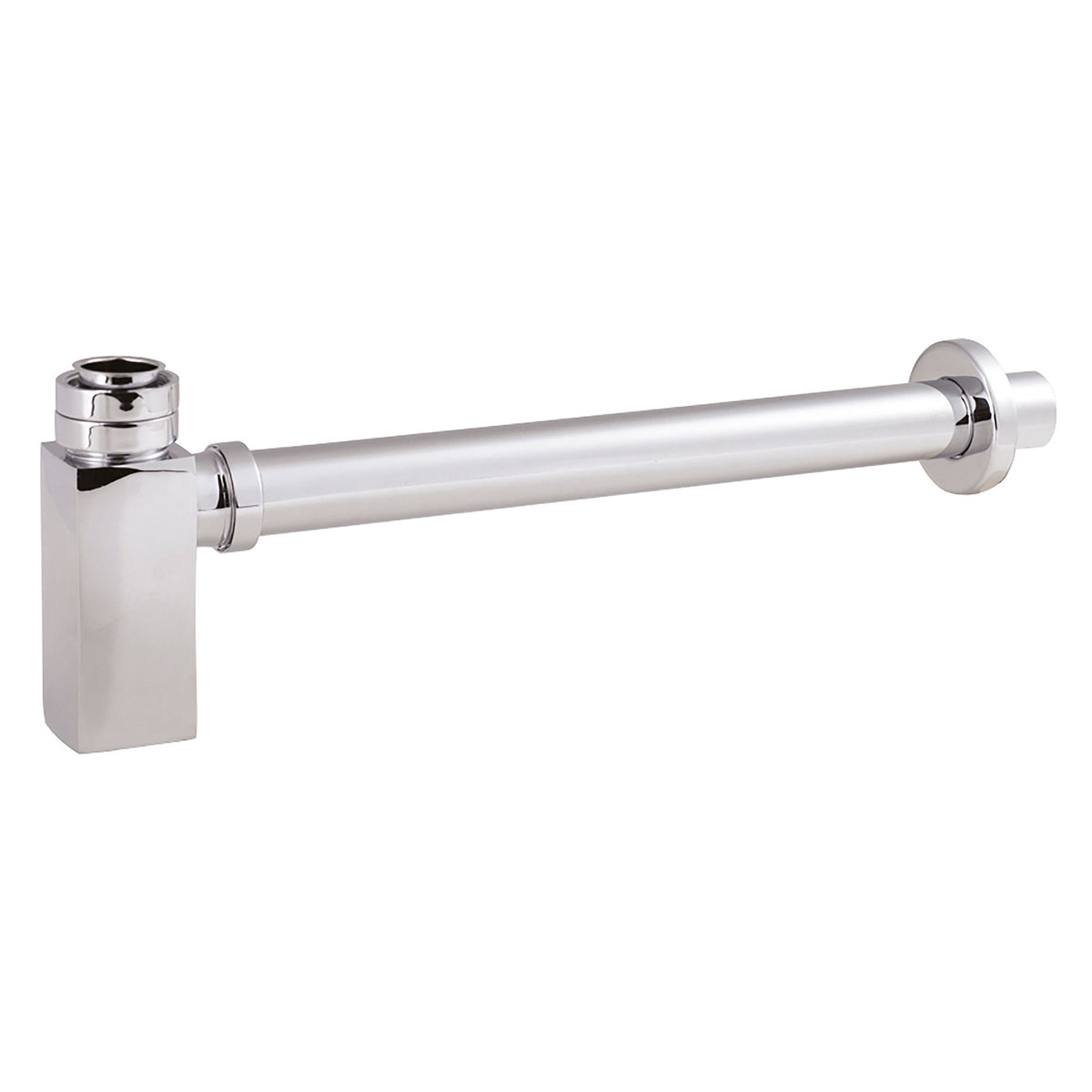 Square Chrome Bottle Trap - 300mm Extension