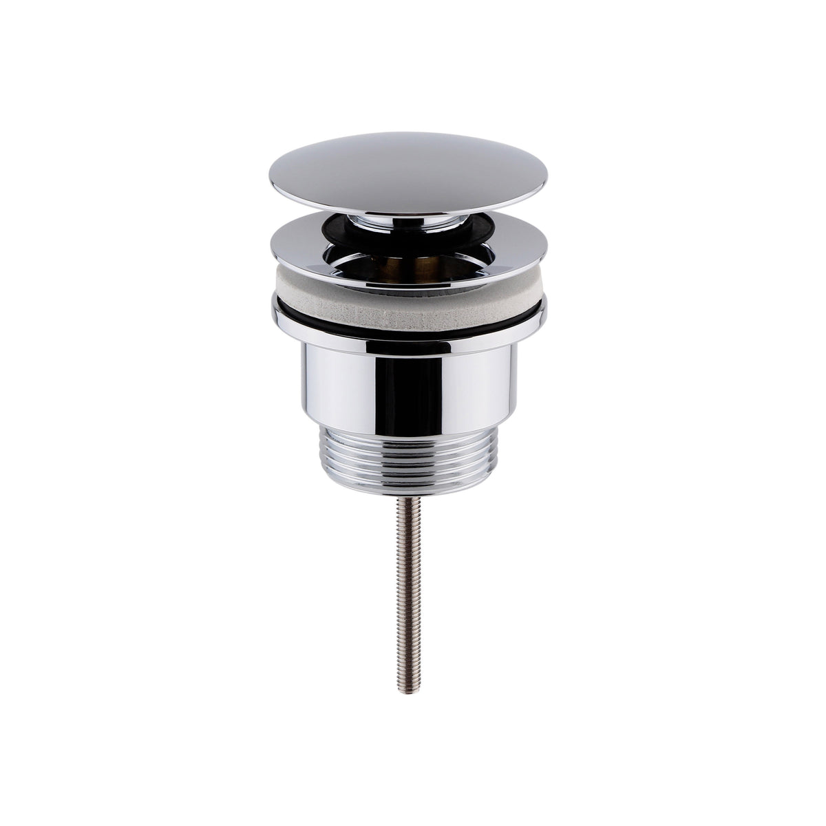 Chrome Universal Push Button Basin Waste