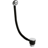 Chrome Push Button Bath Waste and Overflow