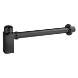 Square Black Bottle Trap - 300mm Extension