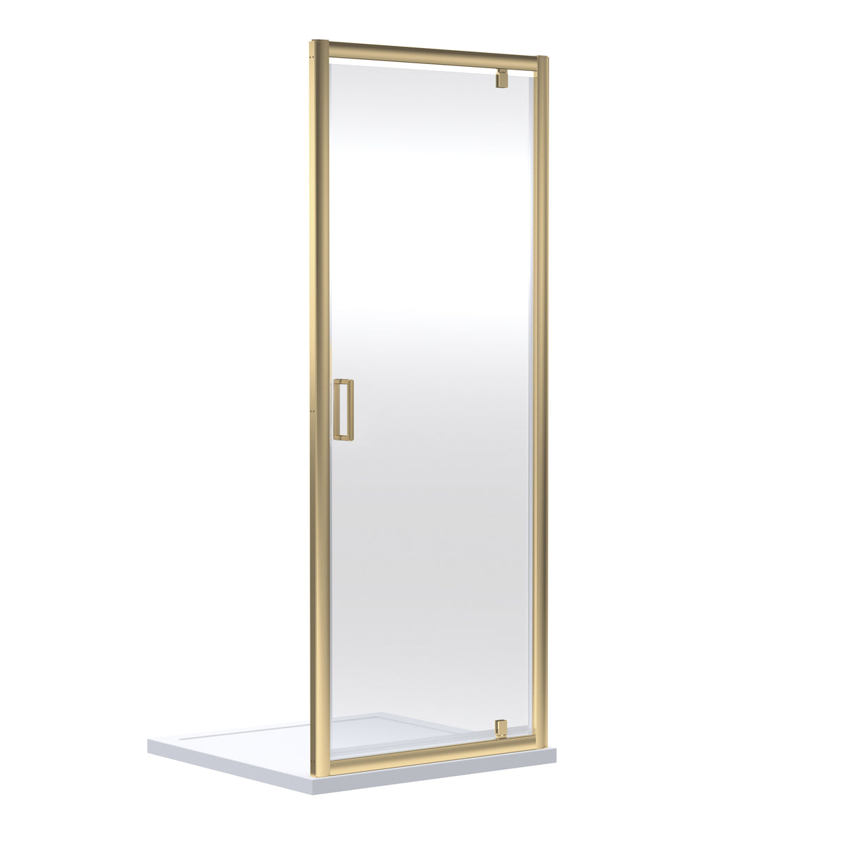 Modern Splash choice Ensky 800mm Brushed Brass Pivot Shower Door