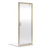 Modern Splash choice Ensky 800mm Brushed Brass Pivot Shower Door