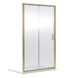 Modern Splash choice Ensky 1200mm Brushed Brass Sliding Shower Door