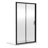 Modern Splash choice Ensky 1200mm Matt Black Sliding Shower Door