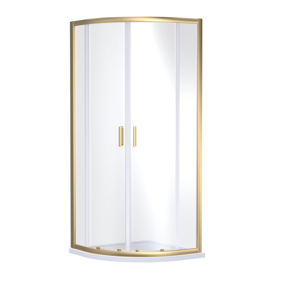 Modern Splash choice Ensky 800mm Brushed Brass Quadrant Shower Enclosure