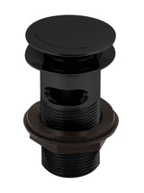 Matt Black Push Button Basin Waste