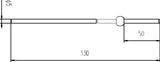 Chrome Extended Horizontal Rod