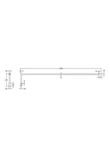 Matt Black Wetroom Screen Support Arm