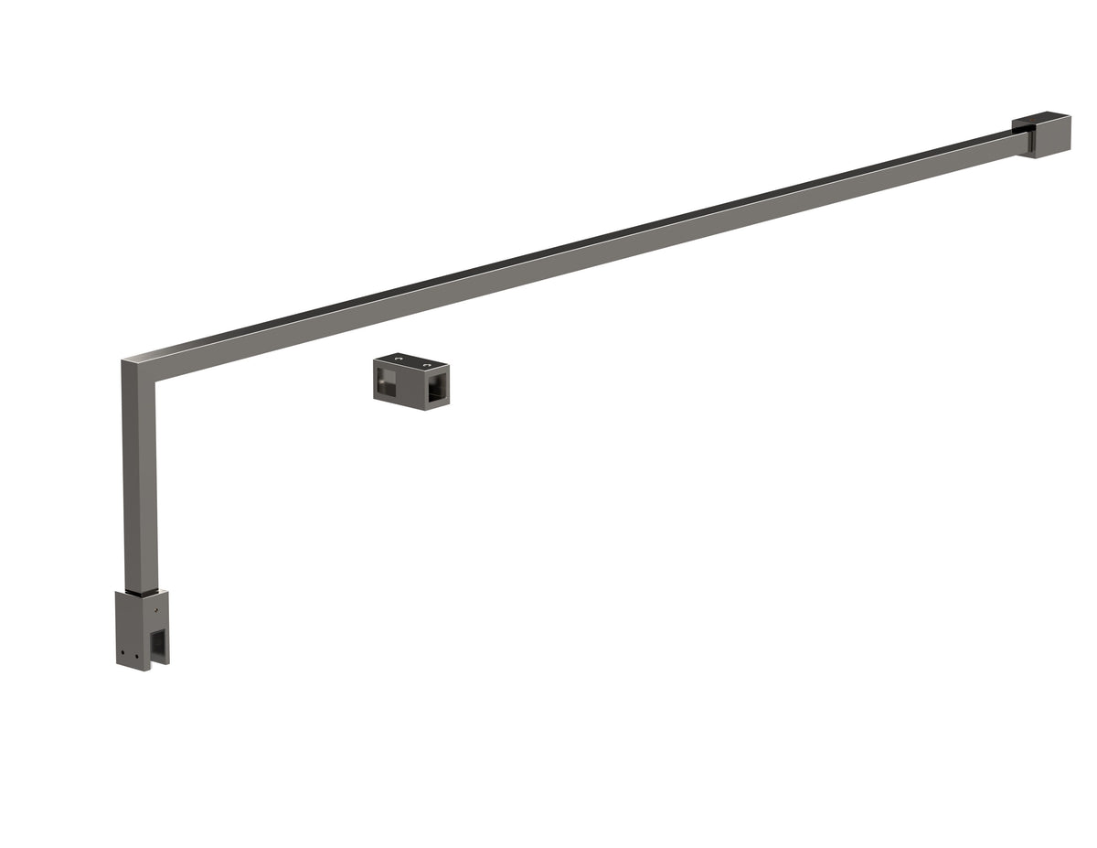 Modern Splash Brushed Pewter Wetroom Screen Support Arm
