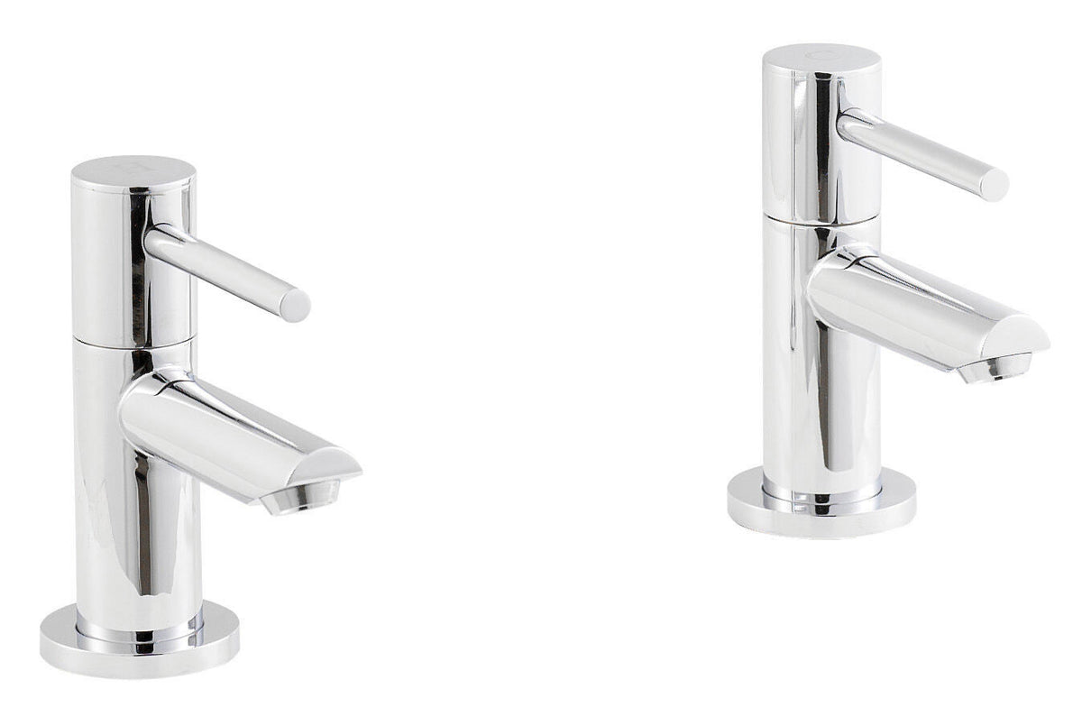 Modern Splash Series Two Chrome Basin Mixer Basin Taps
