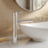 Modern Splash Series Two Chrome High Rise Basin Mixer