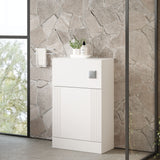 Modern Splash Satin White 500mm Floor Standing WC Unit