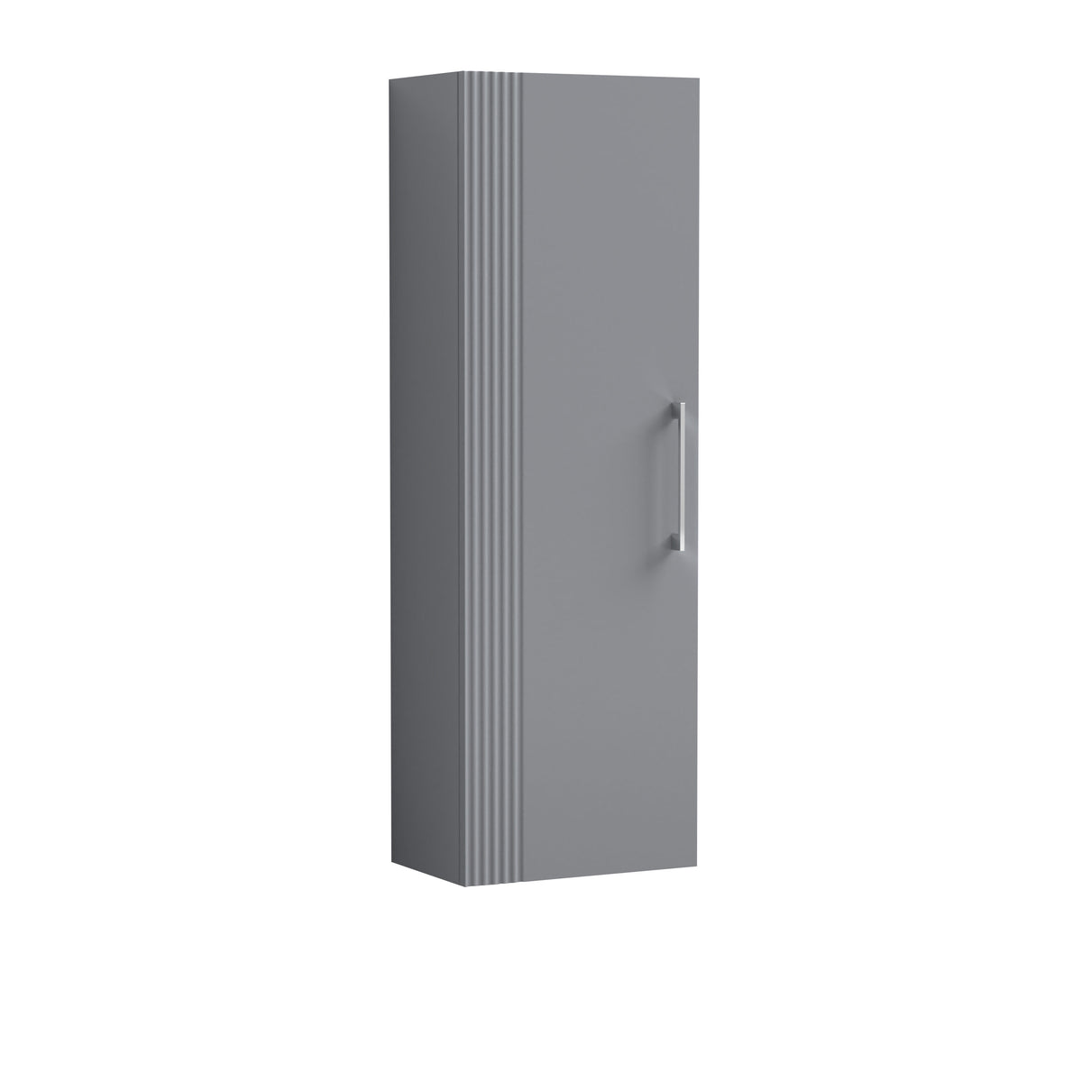 Modern Splash 400mm Satin Grey Wall Hung Tall Cabinet