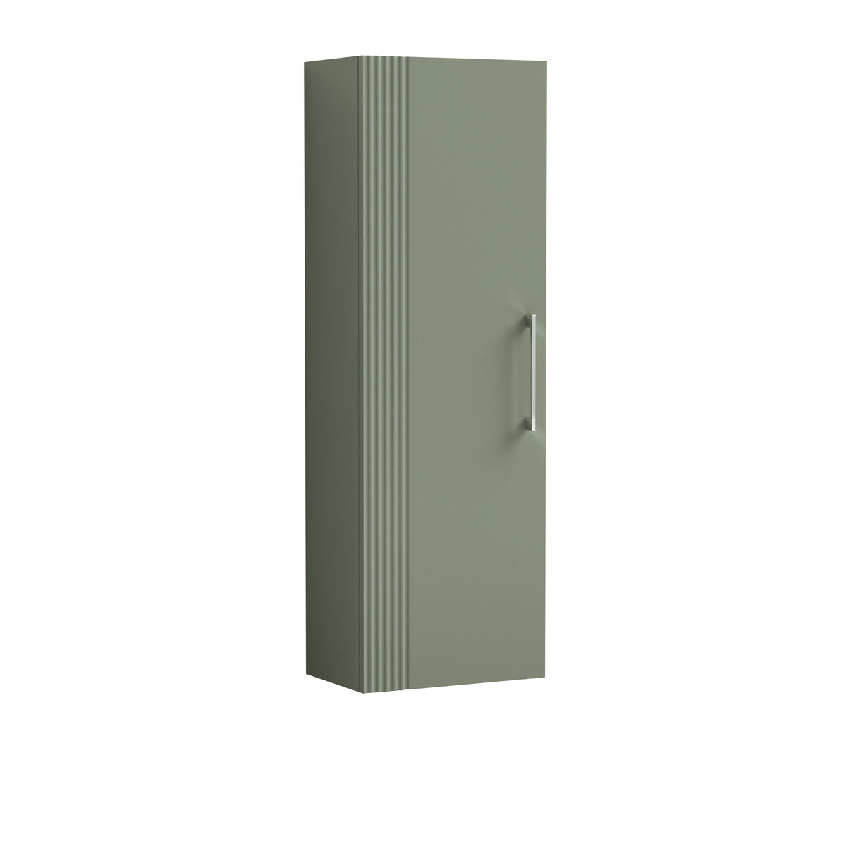 Modern Splash 400mm Satin Green Wall Hung Tall Cabinet
