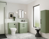 Modern Splash 400mm Satin Green Wall Hung Tall Cabinet