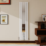 Modern Splash Vertical Flat Panel Mirror Radiator 1800x417mm Single