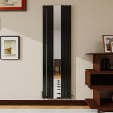 Modern Splash Vertical Flat Panel Mirror Radiator 1800x553mm Single