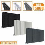 Modern Horizontal 600x1020mm Double White Flat Panel Radiator