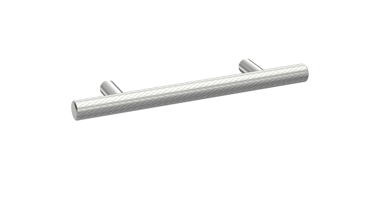 96mm Chrome Knurled Bar Handle