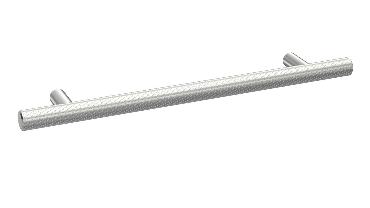 160mm Chrome Knurled Bar Handle