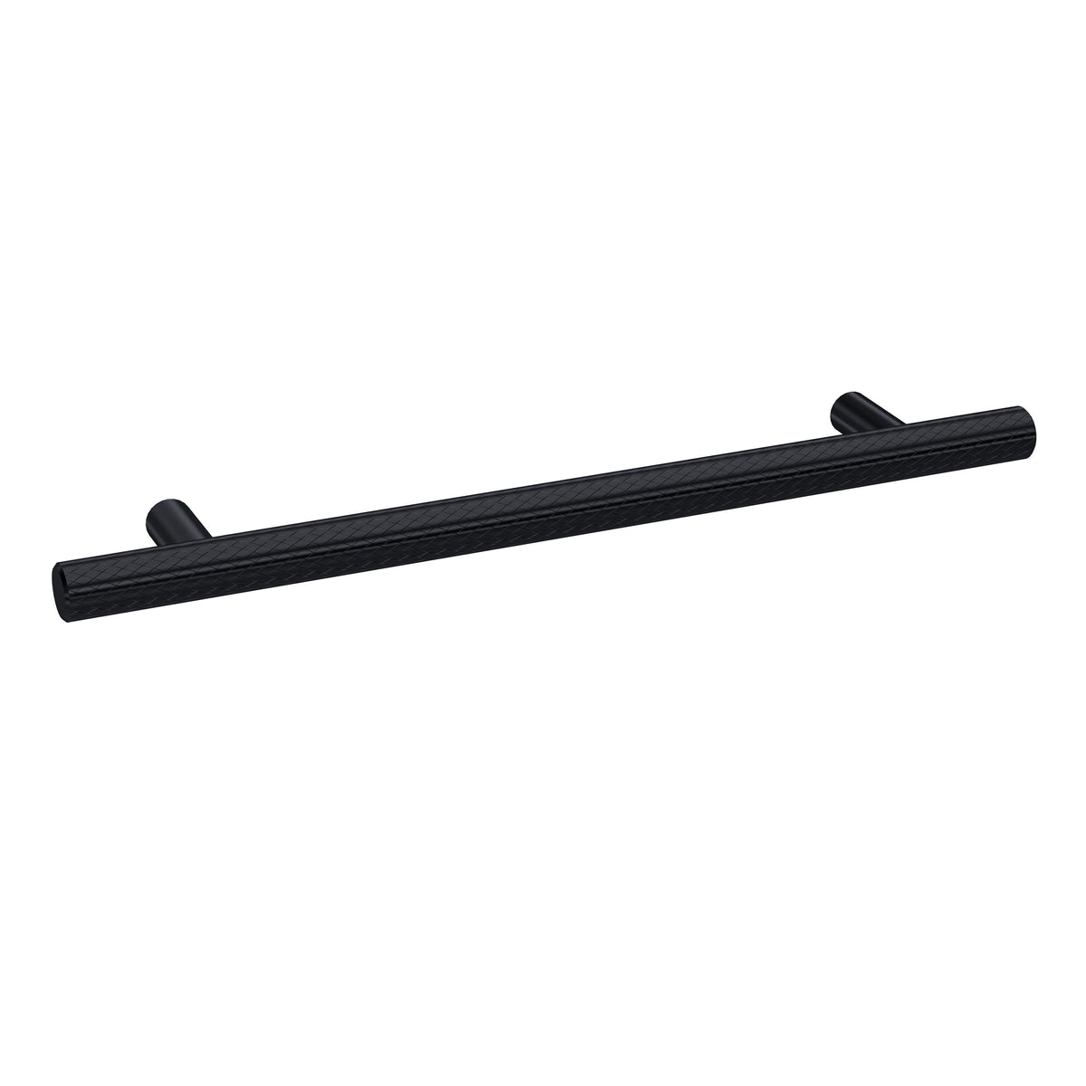 160mm Matt Black Knurled Bar Handle