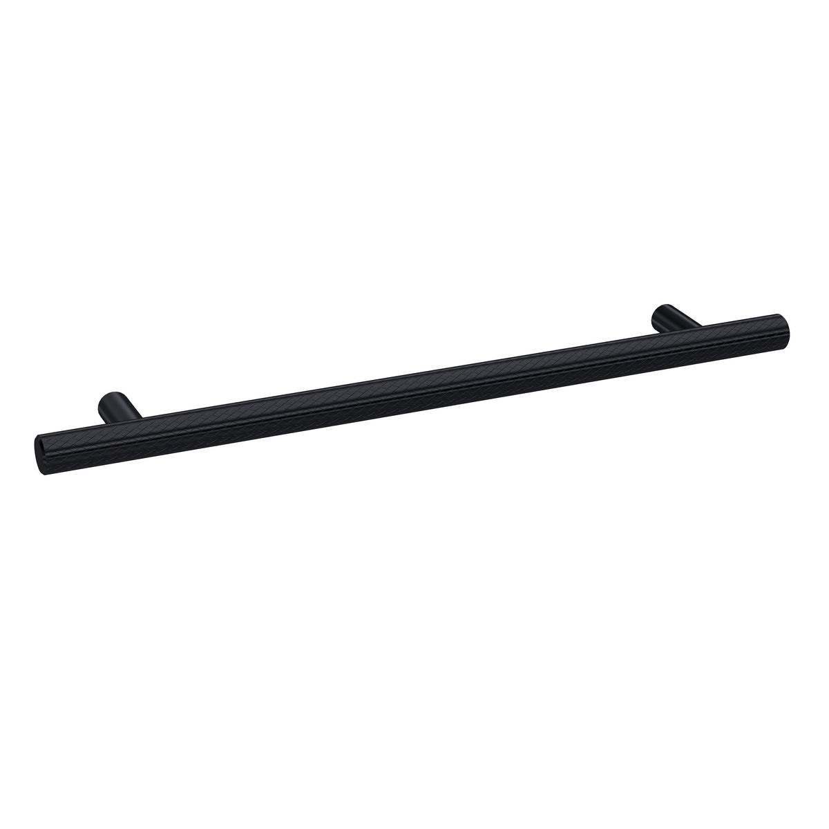 192mm Matt Black Knurled Bar Handle