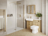 160mm Brushed Brass Knurled Bar Handle
