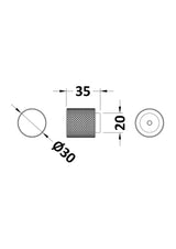 Round Satin Nickel Knob