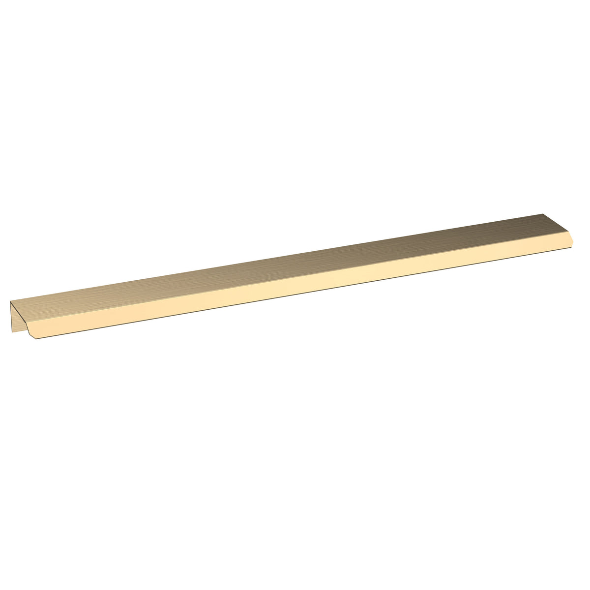 300mm Brushed Brass Finger Pull Handle