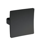 Modern Splash Square Matt Black Square Dished Knob Handle