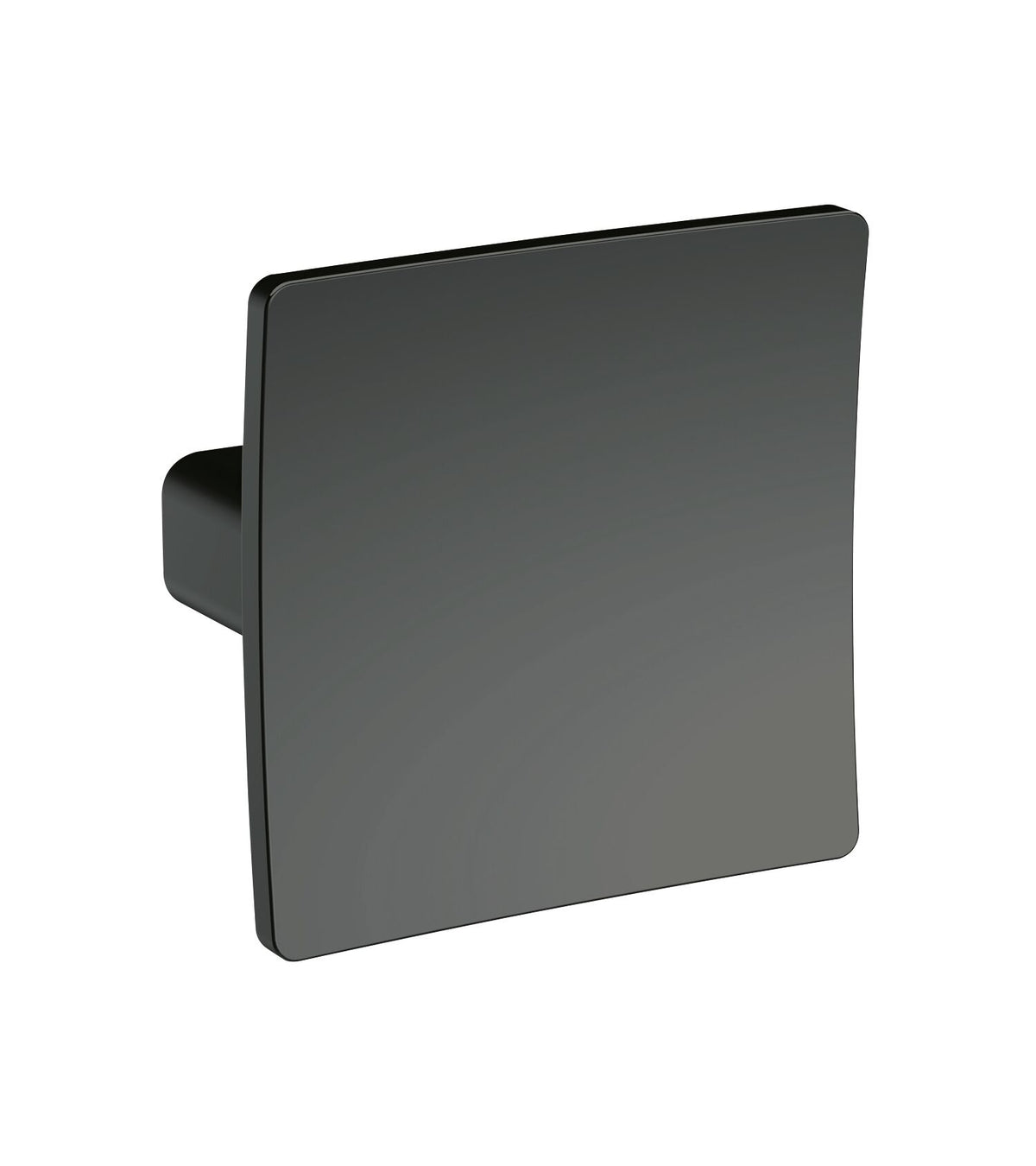 Modern Splash Square Brushed Pewter Square Dished Knob Handle